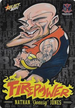 2014 Select AFL Champions - Firepower Caricatures #FC35 Nathan Jones Front
